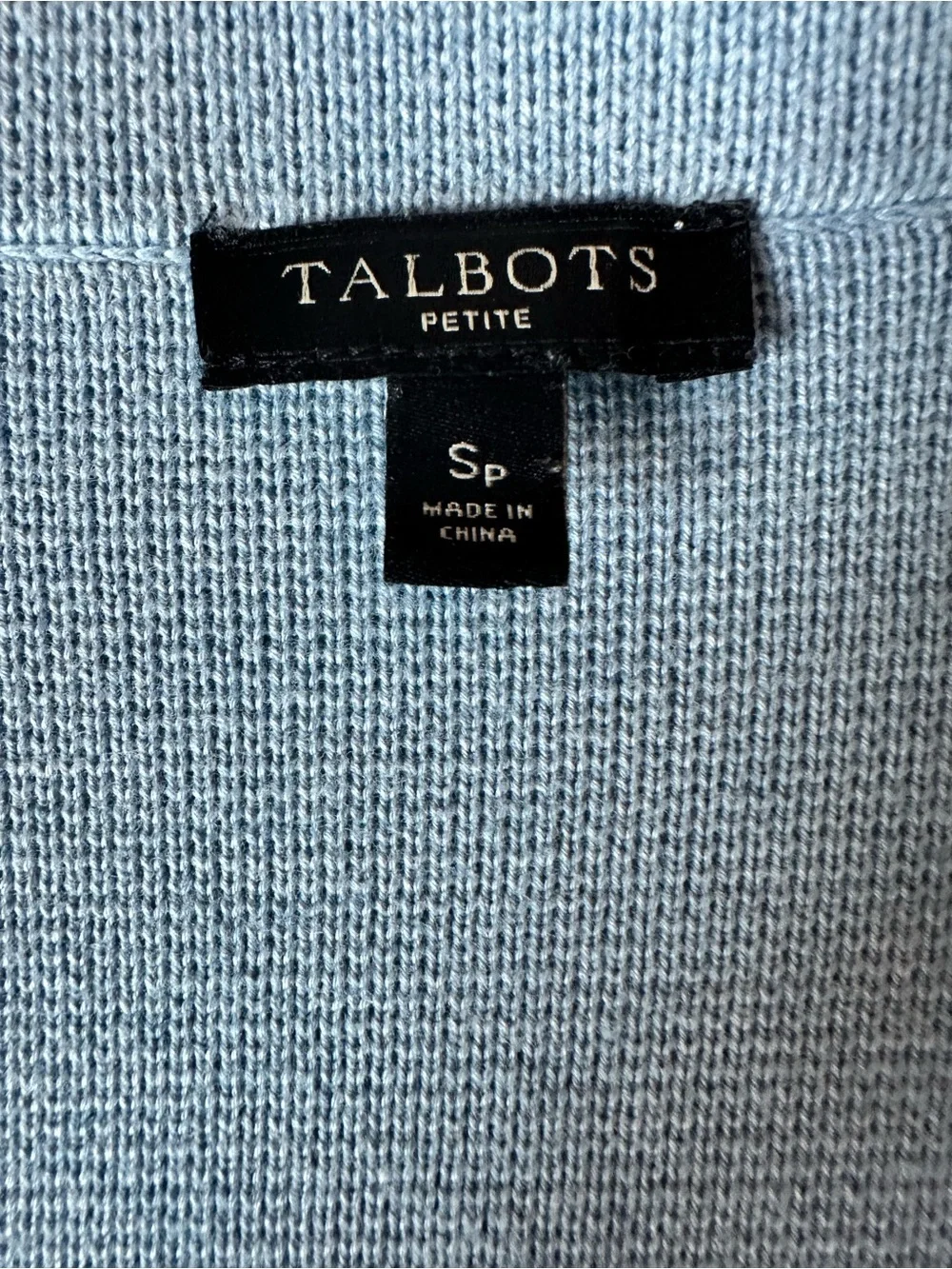 Talbots light Blue Knit Blazer Jacket - Women's Tailored Knit Coat